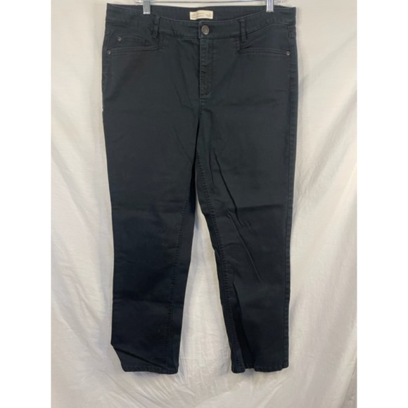 J Jill Denim Black 16P Smooth Fit Straight Leg Jeans - Picture 1 of 3